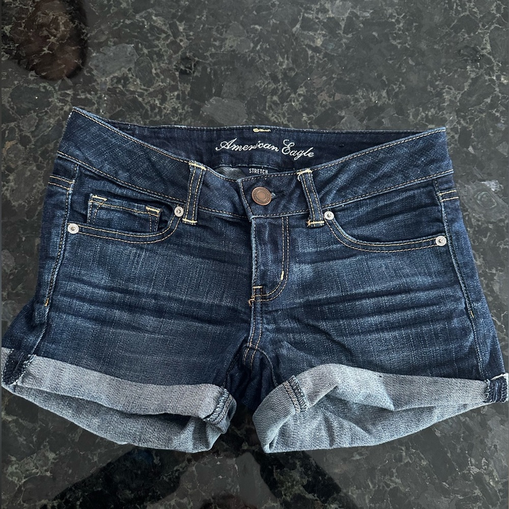 Women’s American Eagle Outfitters Hi Rise Shortie Denim Shorts